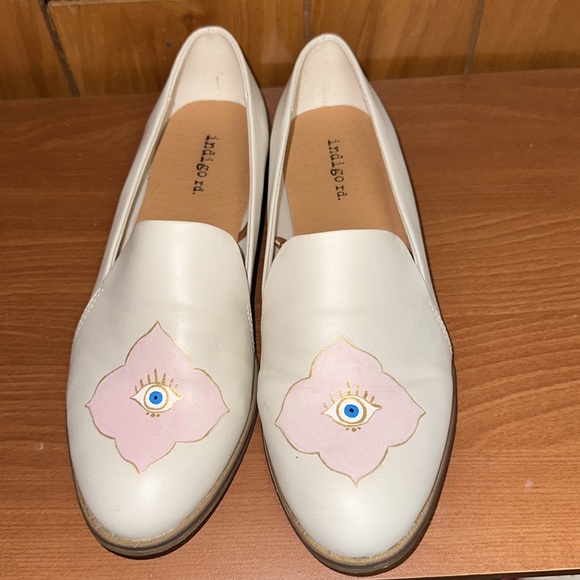 Hand-painted Evil Eye Flats - Picture 2 of 3